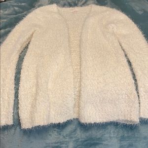 White, cardigan